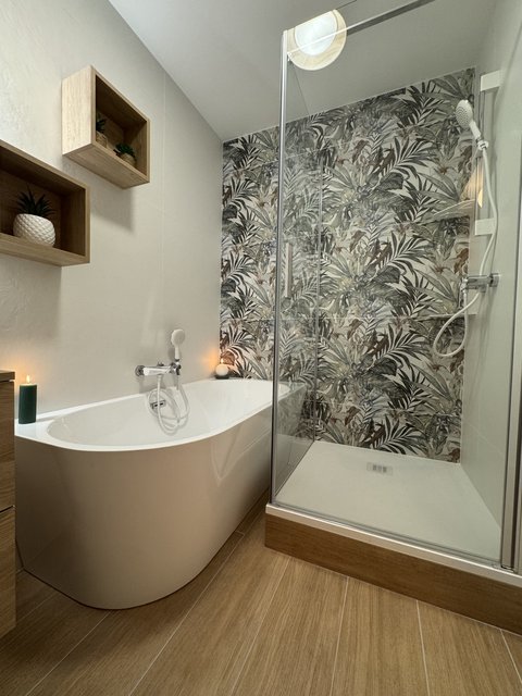 Salle de bain réalisée à Lyon 7E